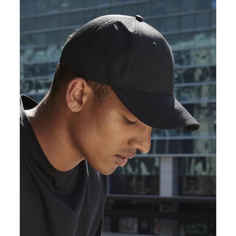 B644R Cappellino 6 pannelli cotone riciclato lati in mesh Thumbnail