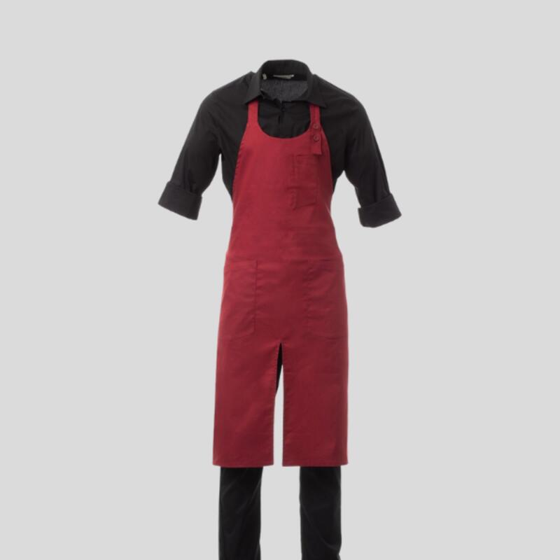 GOURMET Payper Grembiule unisex con pettorina e scollo arrotondato regolabile e spacco centrale 60% cotone 40% eme 190gr Thumbnail