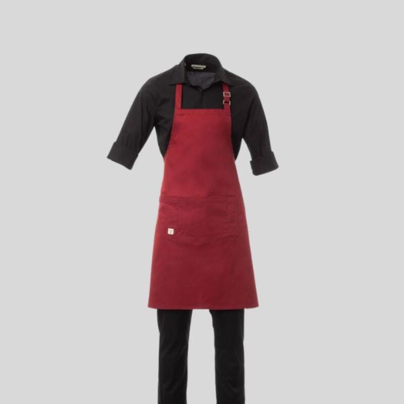 BISTROT Payper Grembiule unisex con pettorina regolabile con fibbia 58% cotone twill 42% elastomultiestere Thumbnail