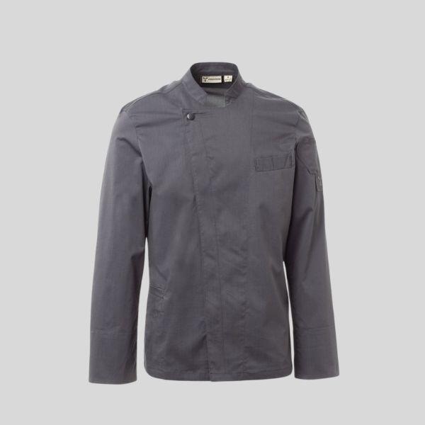 ELITE MESH Payper Giacca da cuoco con collo alla coreana in ripstop di cotone e Lycra® T400® chiusura a doppio petto con bottoni automatici Thumbnail