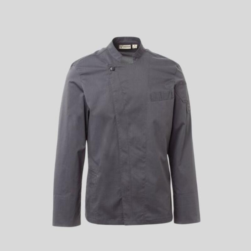 ELITE MESH Payper Giacca da cuoco con collo alla coreana in ripstop di cotone e Lycra® T400® chiusura a doppio petto con bottoni automatici Thumbnail