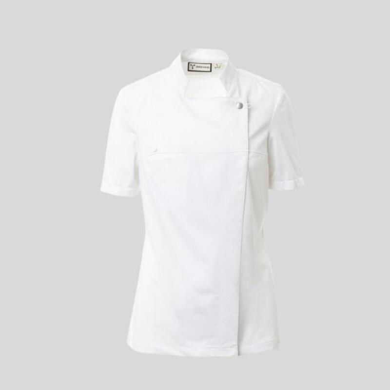 STARLIGHT ULTRAMESH LADY Payper Giacca da cuoca con collo alla coreana con tessuto a rete su schiena 58% cotone 42% elastomultiestere Thumbnail