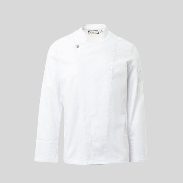 STARRED Payper Giacca da chef con collo alla coreana con chiusura a doppio petto con bottoni automatici 58% cotone 42% elastomultiestere Thumbnail