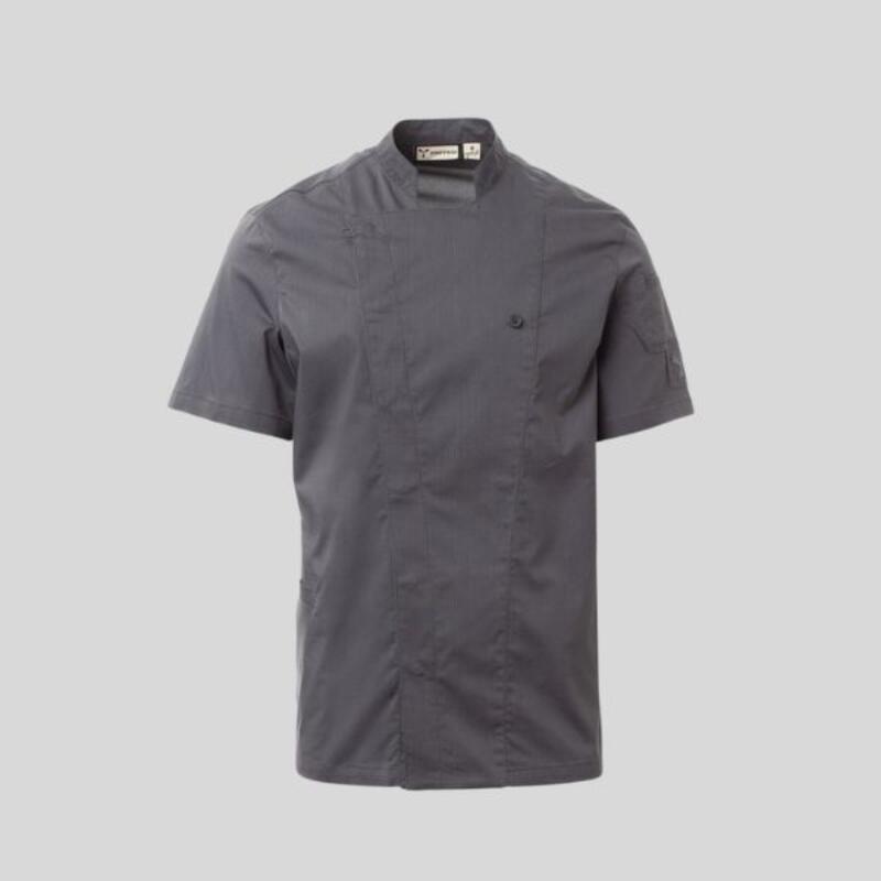 STARLIGHT MESH Payper Giacca da chef con collo alla coreana con tessuto a rete su schiena e sotto giromanica 58% cotone 42% elastomultiestere Thumbnail