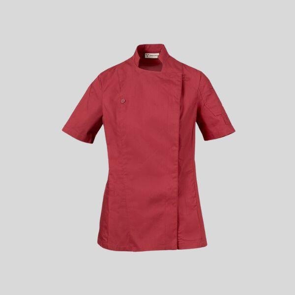 STARLIGHT MESH LADY Payper Giacca da chef donna con collo alla coreana e chiusura a doppio petto con bottoni automatici 58% cotone 42% elastomultiestere Thumbnail