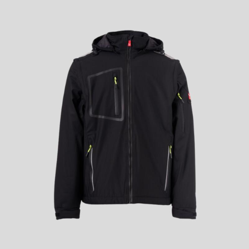 STREAM 2IN1 LITE PAD Payper Soft-shell leggermente imbottito con maniche staccabili e cappuccio removibile 78% nylon 22% elastan 210gr Thumbnail