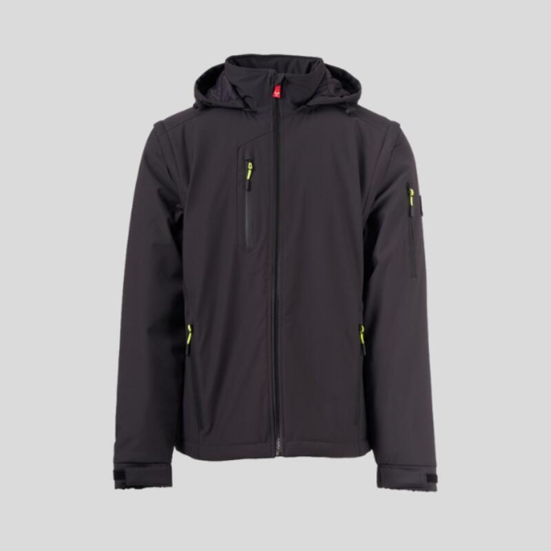 CREEK 2IN1 LITE PAD Payper Soft-shell leggermente imbottito con maniche staccabili e cappuccio removibile 78% nylon 22% elastan 210gr Thumbnail