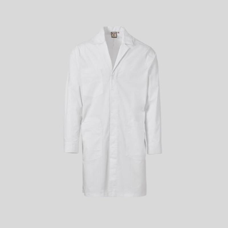 PURE Payper Camice lungo da uomo con collo rever classico abbottonatura coperta polsini chiusi con bottoni 58% cotone popeline 14% poliestere 28% elastomultiestere 125gr Thumbnail