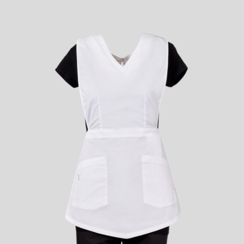 ROSE LADY Payper Grembiule donna corto con pettorina e allacciatura posteriore 58% cotone 14% poliestere 28% elastomultiestere 125gr Thumbnail