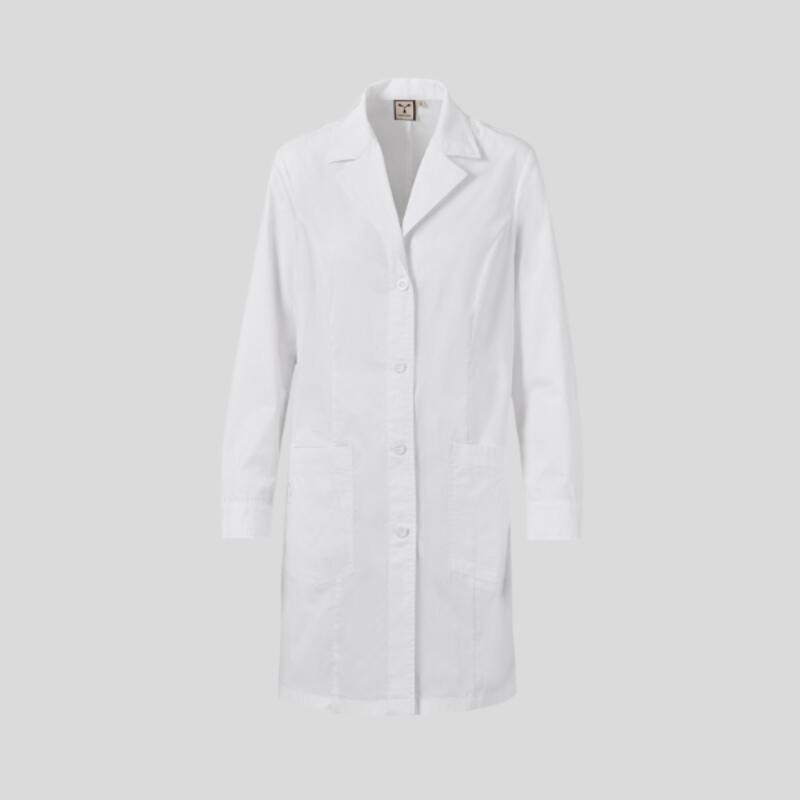 PURITY LADY Payper Camice lungo donna manica lunga con abbottonatura frontale e chiusura polsini con bottoni 58% cotone 14% poliestere 28% elastomultiestere 125gr Thumbnail