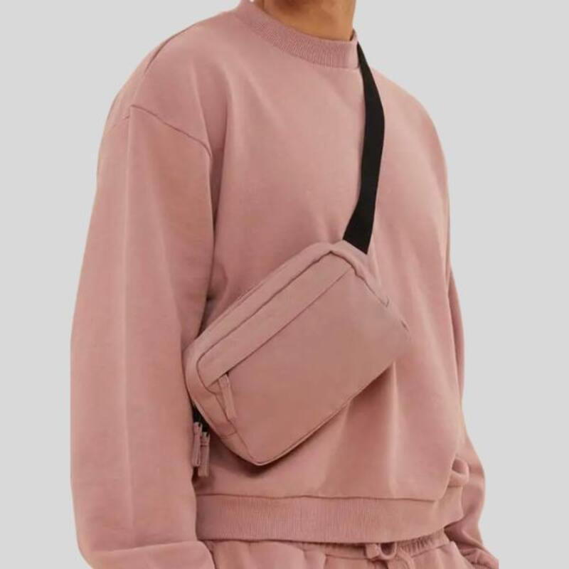 BG187 BagBase Borsa a tracolla apertura con cerniera bidirezionale 100% poliestere riciclato 600D Thumbnail