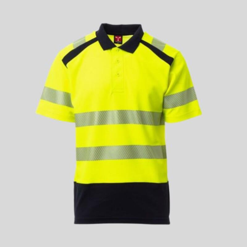 Road Payper Polo manica corta alta visibilità 55% cotone 45% poliestere 160gr EN ISO 20471 cl.2 Thumbnail
