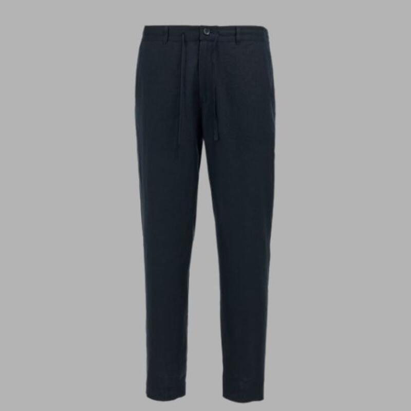 HABANA Payper Pantalone uomo in 100% lino con coulisse regolabile in vita 155gr Thumbnail