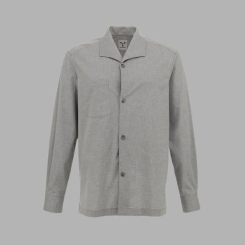 COAST LONG Payper Camicia uomo manica lunga in tessuto stretch misto lino con bottoni effetto corno 45% poliestere 19% cotone 17% viscosa 8% lino 8% lyocell 3% elastan 170gr Thumbnail