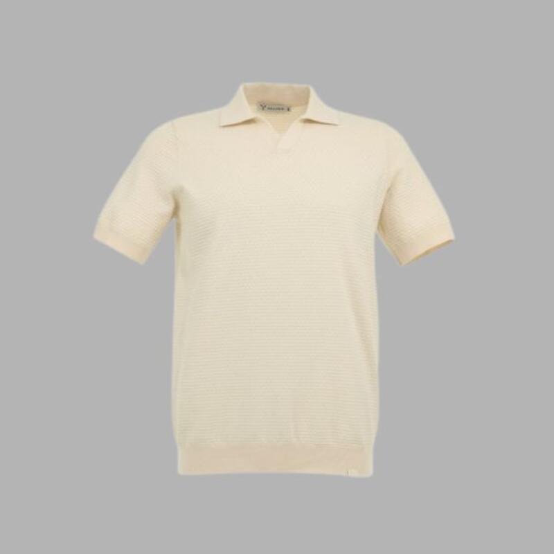 RESORT Payper Polo uomo in maglia scollo a V motivo a nido d'ape 65% cotone 35% poliestere 230gr Thumbnail
