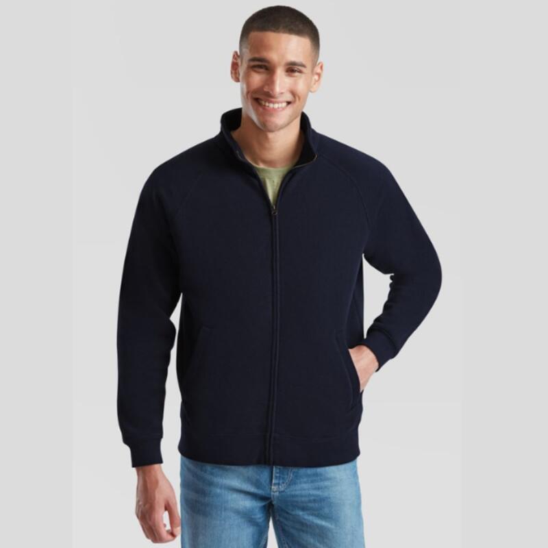 62228 Fruit of the Loom Premium Felpa uomo basic zip lunga con tasche laterali 70% cotone 30% poliestere 280g Thumbnail