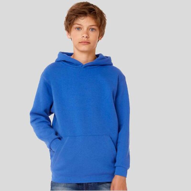 WK681 B&C Felpa bambino con cappuccio senza lacci e tasca frontale 80% cotone 20% poliestere 280gr Thumbnail