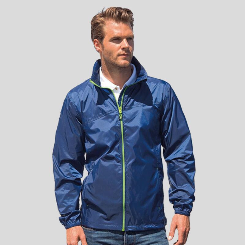 R189X Result Giacca unisex antipioggia zip a contrasto antivento e impermeabile  Thumbnail