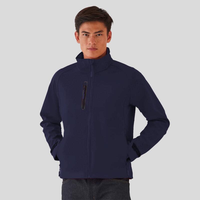 JM951 B&C Giacca softshell uomo tasca su lato destro Top Quality tessuto leggero traspirante Thumbnail