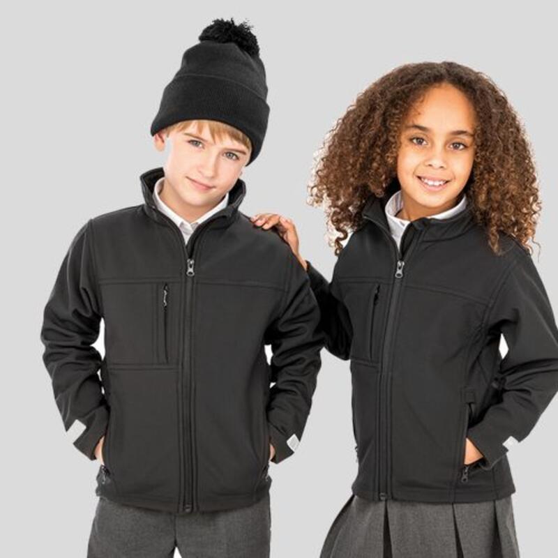 R121J Result Giacca softshell bambino elasticizzata con tasca su lato destro Thumbnail