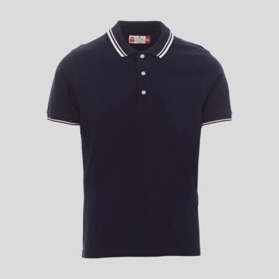 Skipper Payper Polo manica corta inserti in contrasto 3 bottoni Regular fit 100% cotone piquet 210gr Thumbnail