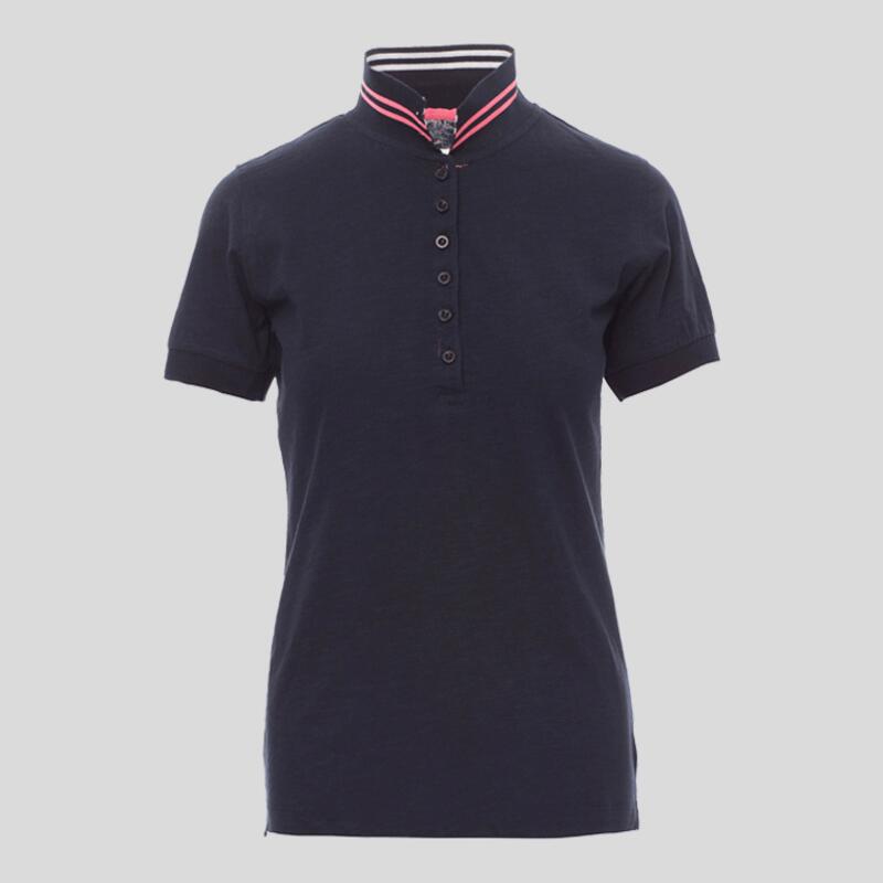 Nautic Lady Paypaer Polo donna bicolore effetto fiammato Regular fit 100% cotone 160gr Thumbnail