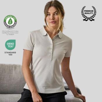 145 Tee Jays Luxury Stretch Polo donna 5 bottoni Modern fit 95% cotone 5% elastane 215gr Thumbnail