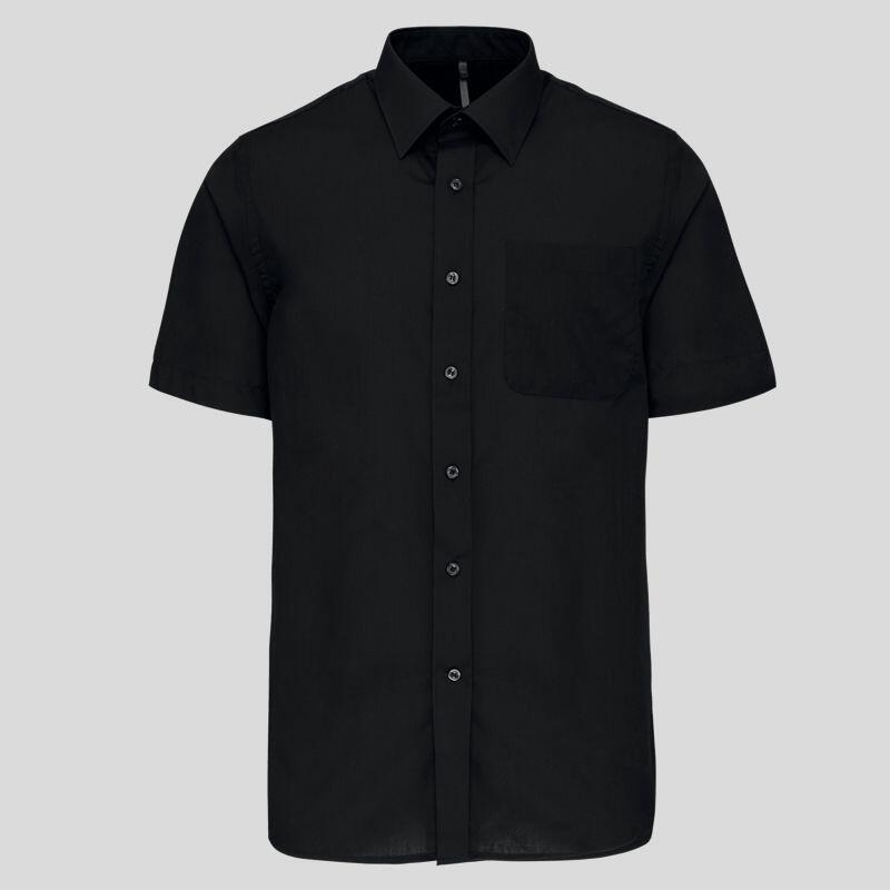 K551 Kariban Camicia uomo da lavoro maniche corte con taschino 65% poliestere / 35% cotone popeline Thumbnail