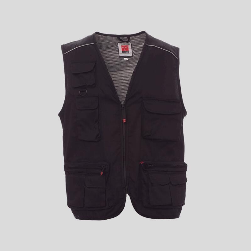 Pocket Payper Gilet sfoderato multitasche con porta badge 80% poliestere 20% cotone 190gr Thumbnail