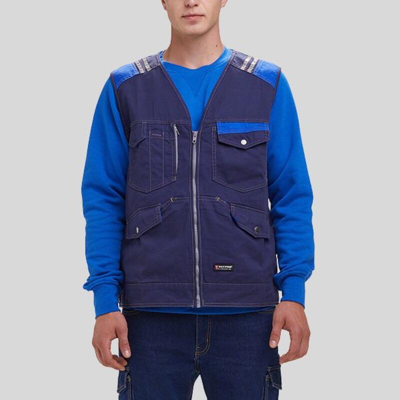 Tucson Payper Gilet multitasche bicolore 100% cotone prelavato Thumbnail