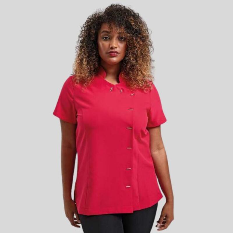 PR682 Premiere Tunica/casacca Beauty & SPA collo coreana con abbottonatura assimetrica 100% poliestere Thumbnail