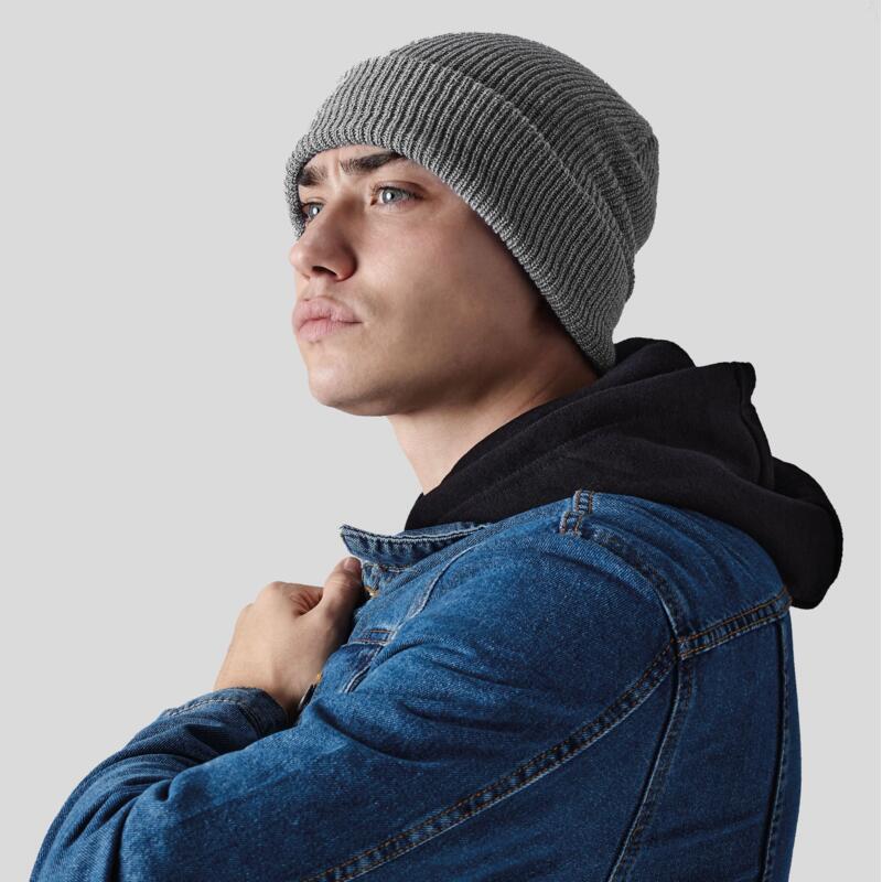 B425 Beechfield Berretto invernale lavorazione a maglia con costina a rilievo 100% poliacrilico  Thumbnail