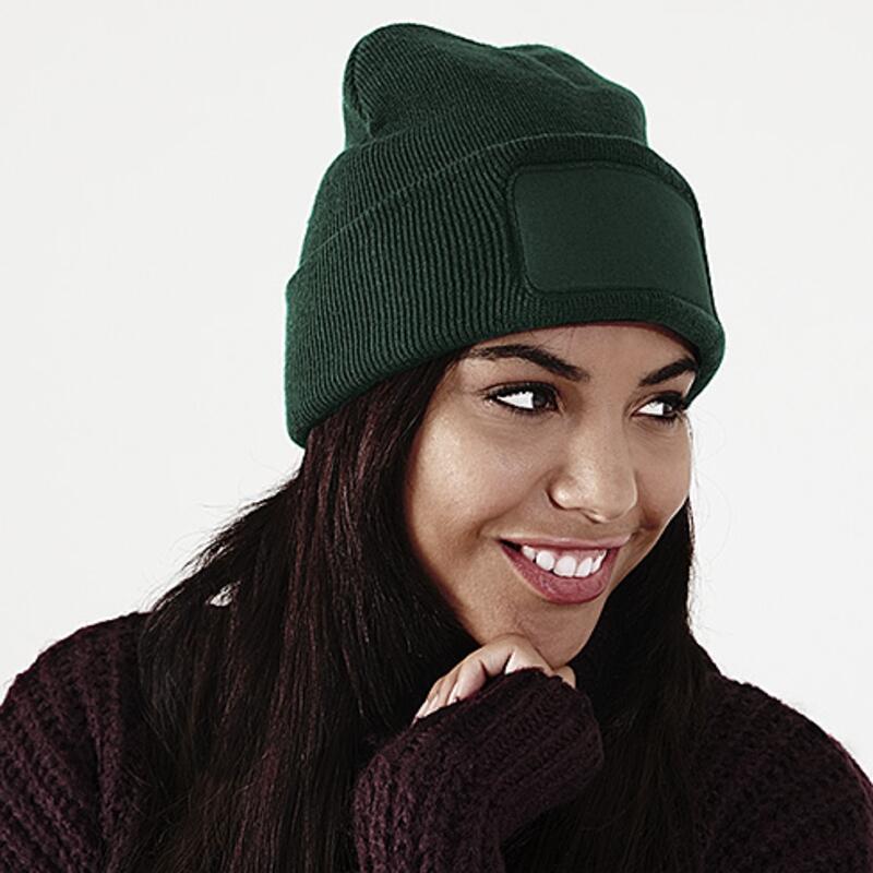 B445 Beechfield Printers Berretto in maglia con etichetta stampabile Thumbnail