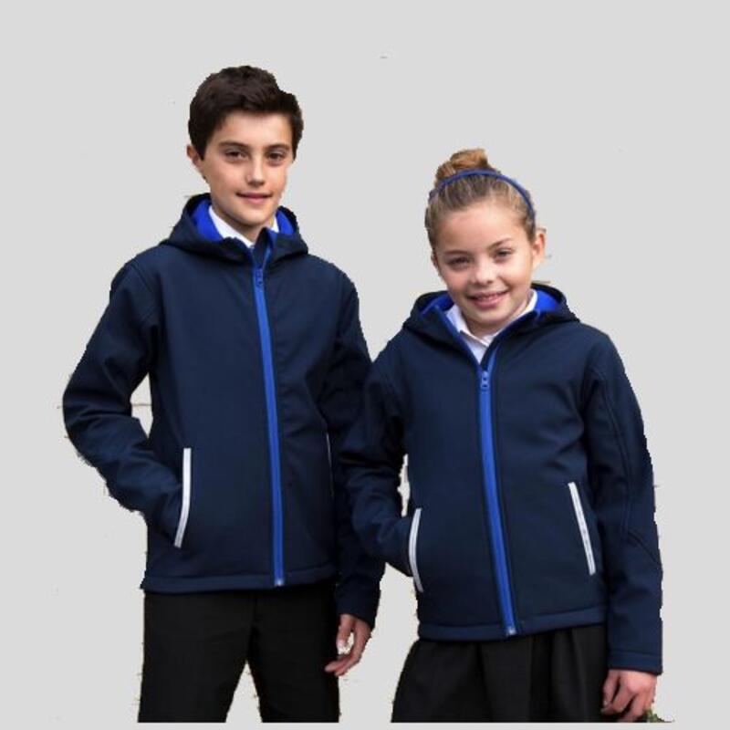R224J Result Softshell bambino bicolore TX Performance con cappuccio RES Thumbnail