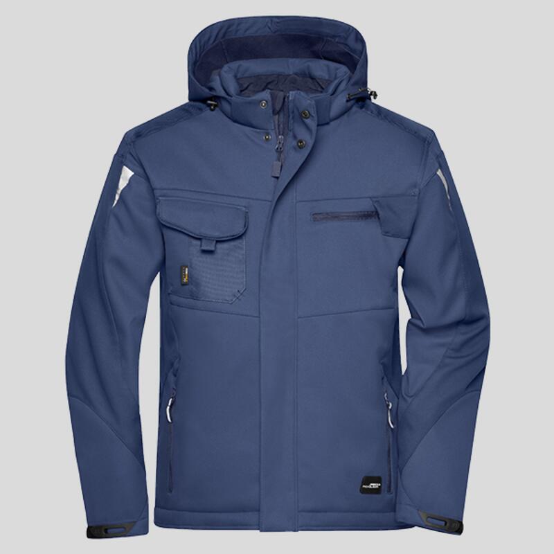 JN824 James&Nicholson Softshell imbottito Invernale rinforzi in Cordura 100% poliestere Thumbnail
