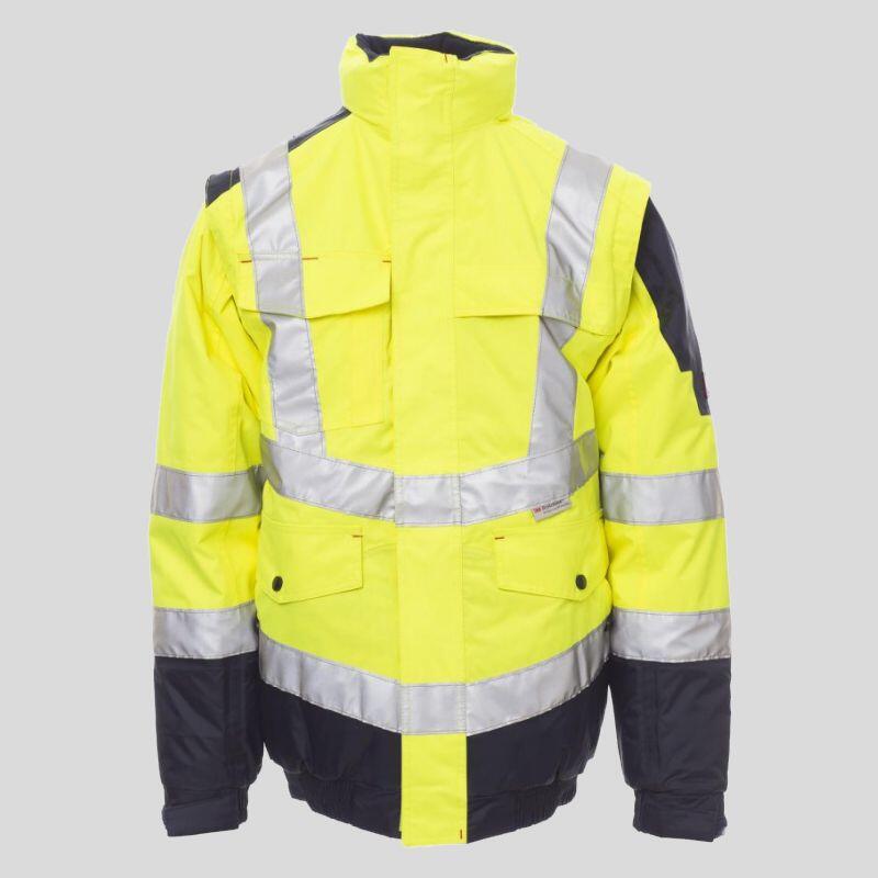 Interstate Payper Giubbotto imbottito maniche staccabili.  Alta visibilità EN 20471 Classe 3 Thumbnail