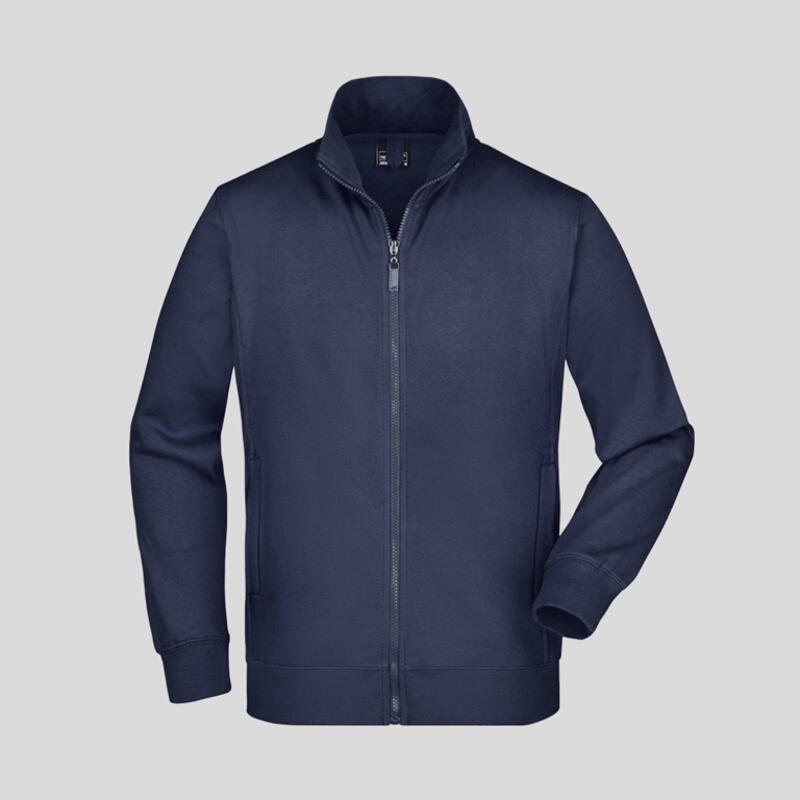 JN046 James&Nicholson Felpa Lavoro uomo zip lunga Tessuto Pesante Lavabile a 60°  Thumbnail