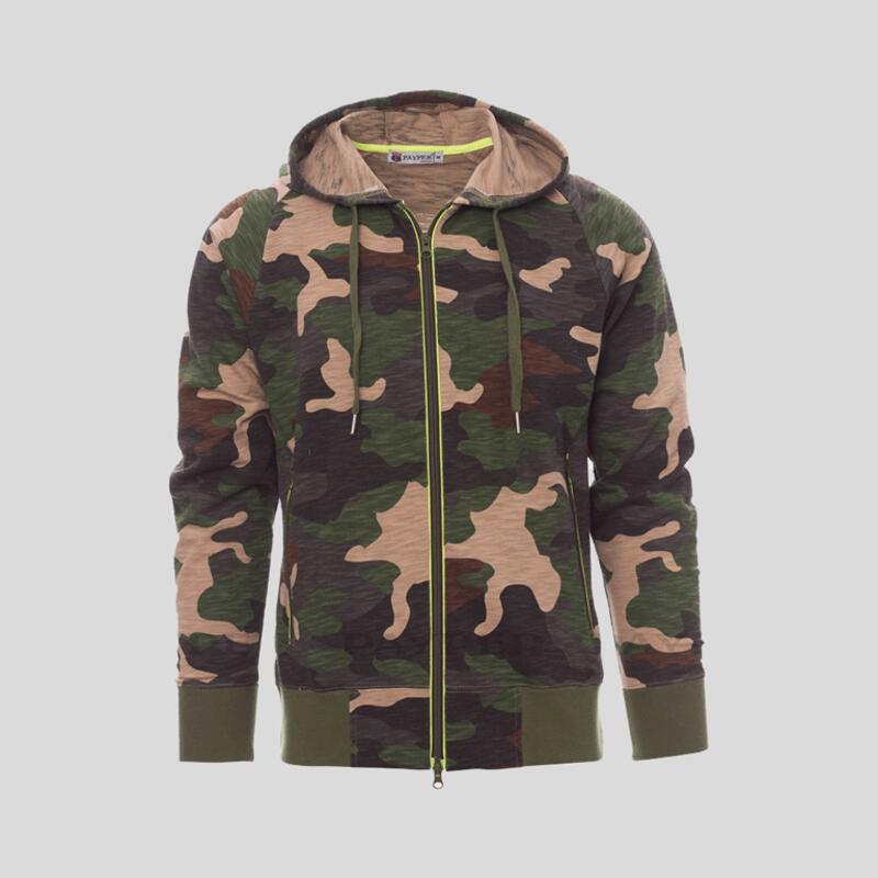 Freestyle Payper Felpa uomo in french terry effetto fiammato 80% cotone 20% poliestere 250gr Thumbnail