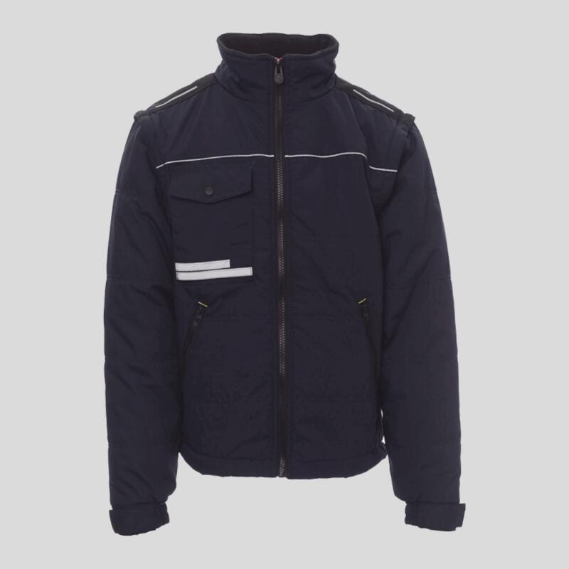 Warm 2.0 Payper Giubbotto maniche staccabili profili rifrangenti tessuto 80% poliestere 20% cotone Thumbnail