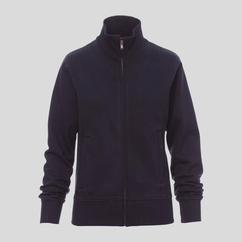 Class+ Lady Payper Felpa donna zip lunga in metallo Regular fit 70% cotone 30% poliestere 320gr Thumbnail