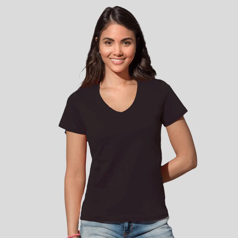 ST2700 Stedman T-shirt donna scollo a V manica corta 100% cotone 155gr Thumbnail