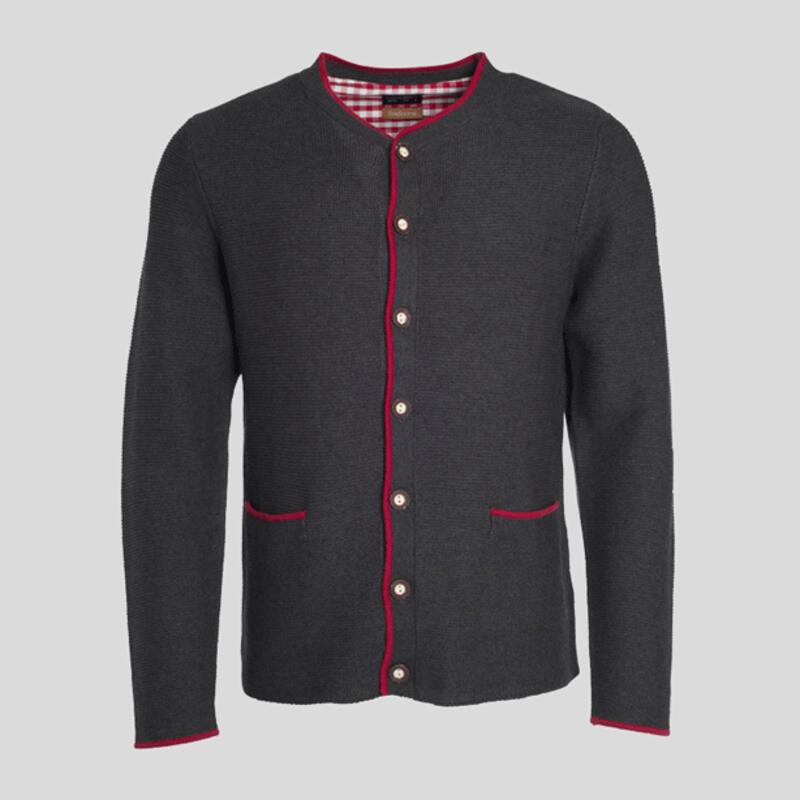 JN640 James & Nicholson Giacca uomo in maglia traditional in cotone misto Thumbnail