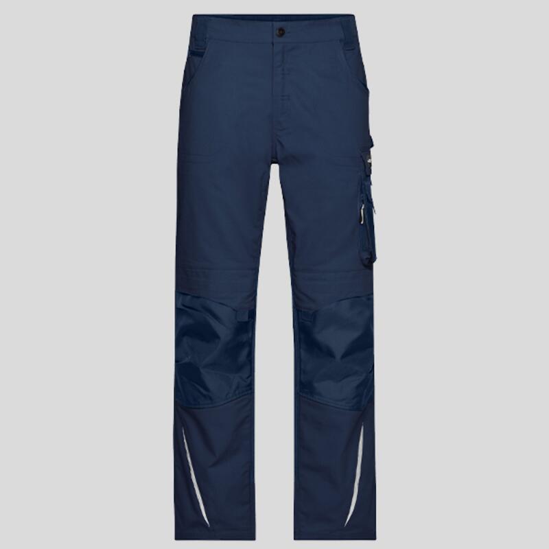 JN832 James&Nicholson Pantalone tecnico bicolore multitasche con inserti in cordura 260gr Thumbnail