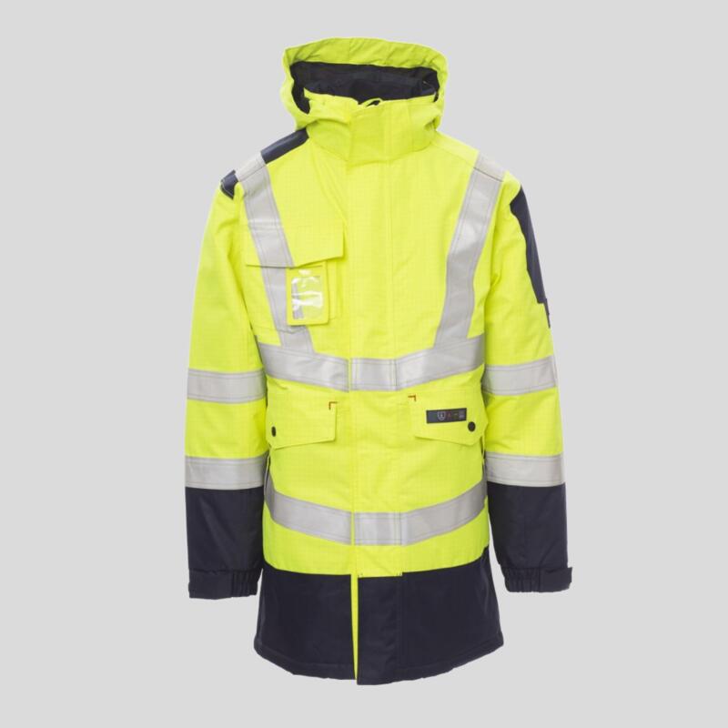 Shield Parka trivalente alta visibilità certificato multi-protezione EN 20471; EN14116; EN1149;EN343 Thumbnail