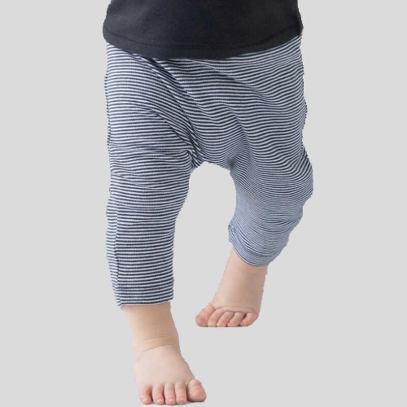 BZ46 Babybugz Pantaloncino baby tessuto leggero a righe 100% cotone organico Thumbnail