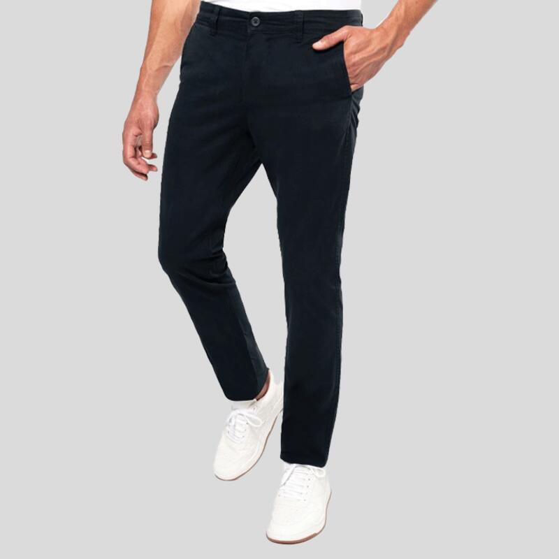 K740 Kariban Pantaloni Chino uomo 98% twill di cotone 2% elastane Thumbnail