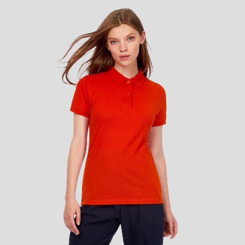 PW440 B&C Inspire Polo donna maniche corte 100% cotone organico no label 170gr Thumbnail