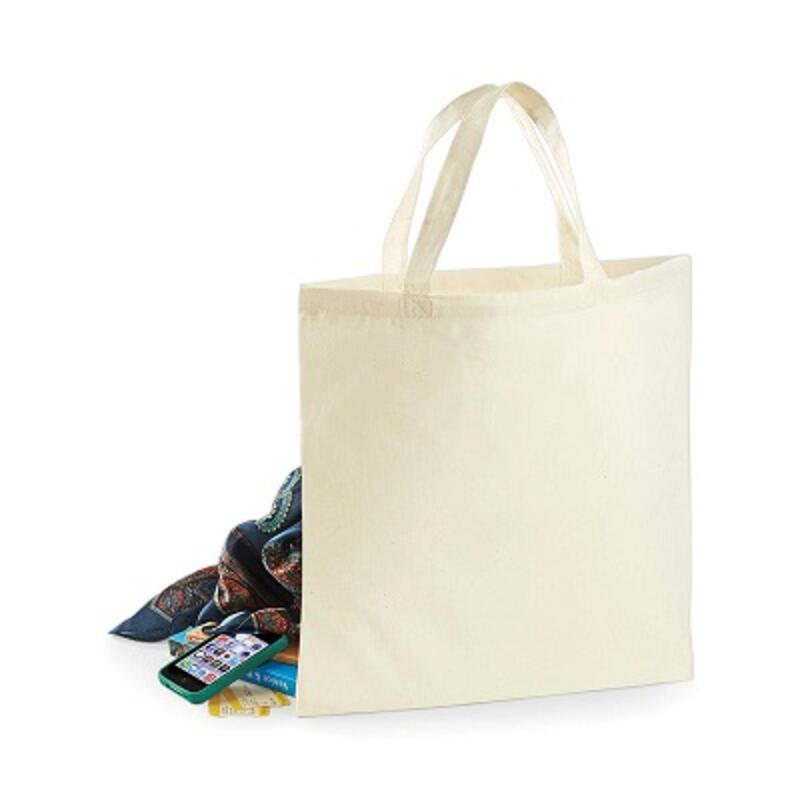 W100 Westford Mill Budget Promo Bag for Life Shopper in 100% cotone 42x38 manici corti Thumbnail