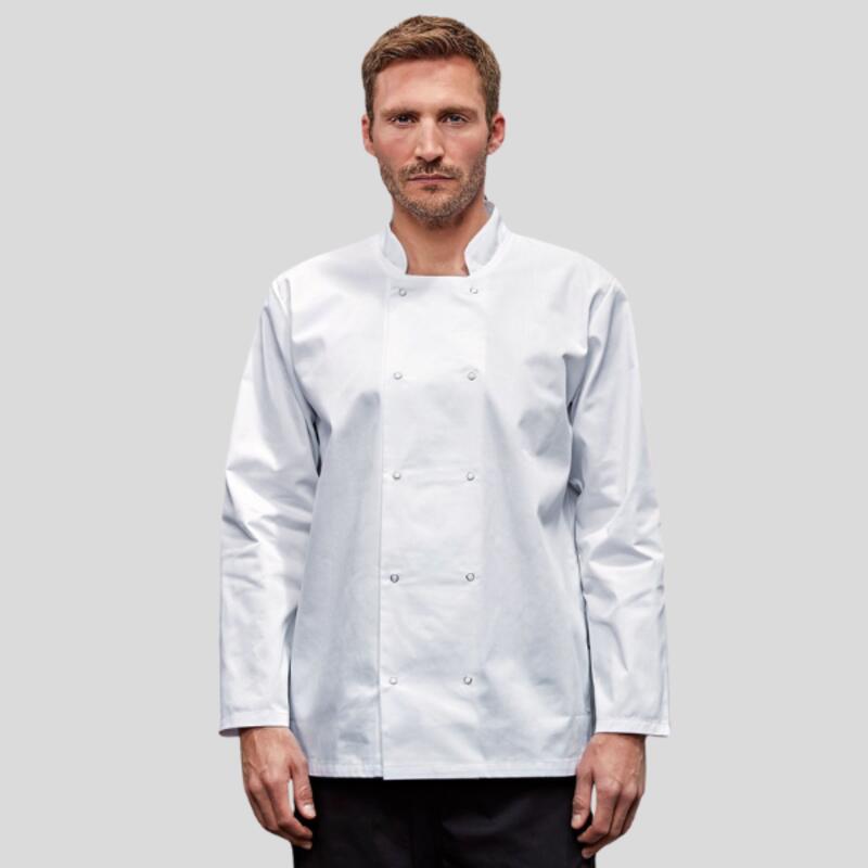 PR665 Premier Giacca Chef unisex collo coreana con bottoni a pressione 65%poliestere 35% cotone 195gr Thumbnail