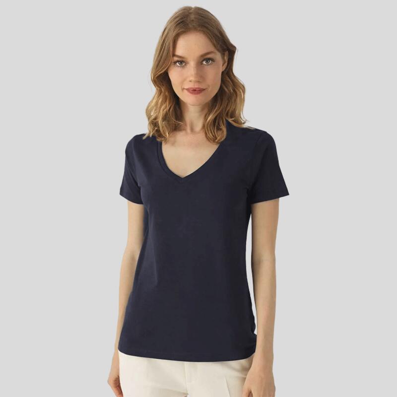 TW045 B&C Inspire V T-shirt donna scollo a V Senza etichetta Classic fit 100% cotone organico 140g Thumbnail